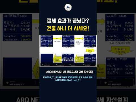 미국 회계사가 절세하고 싶으면 "건물 하나 더 사세요"라고 말하는 진짜 이유 💡 #아크넥서스 #미국세금 #미국자산이전 #한미세무